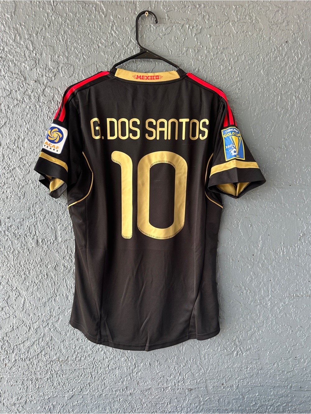 Mexico 2011 Giovani Dos Santos #10 Black Soccer Jersey Men